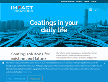 Tablet Screenshot of impactcoatings.com